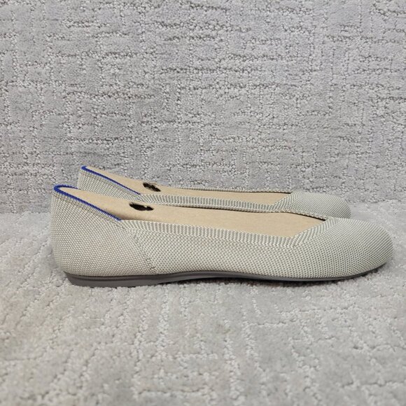 Rothy's The Flat Womens Size US 9 Birdseye Almond Toe Flat Slip On Shoes NEW - Picture 2 of 9